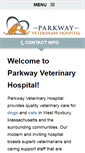 Mobile Screenshot of parkwayvethospital.com